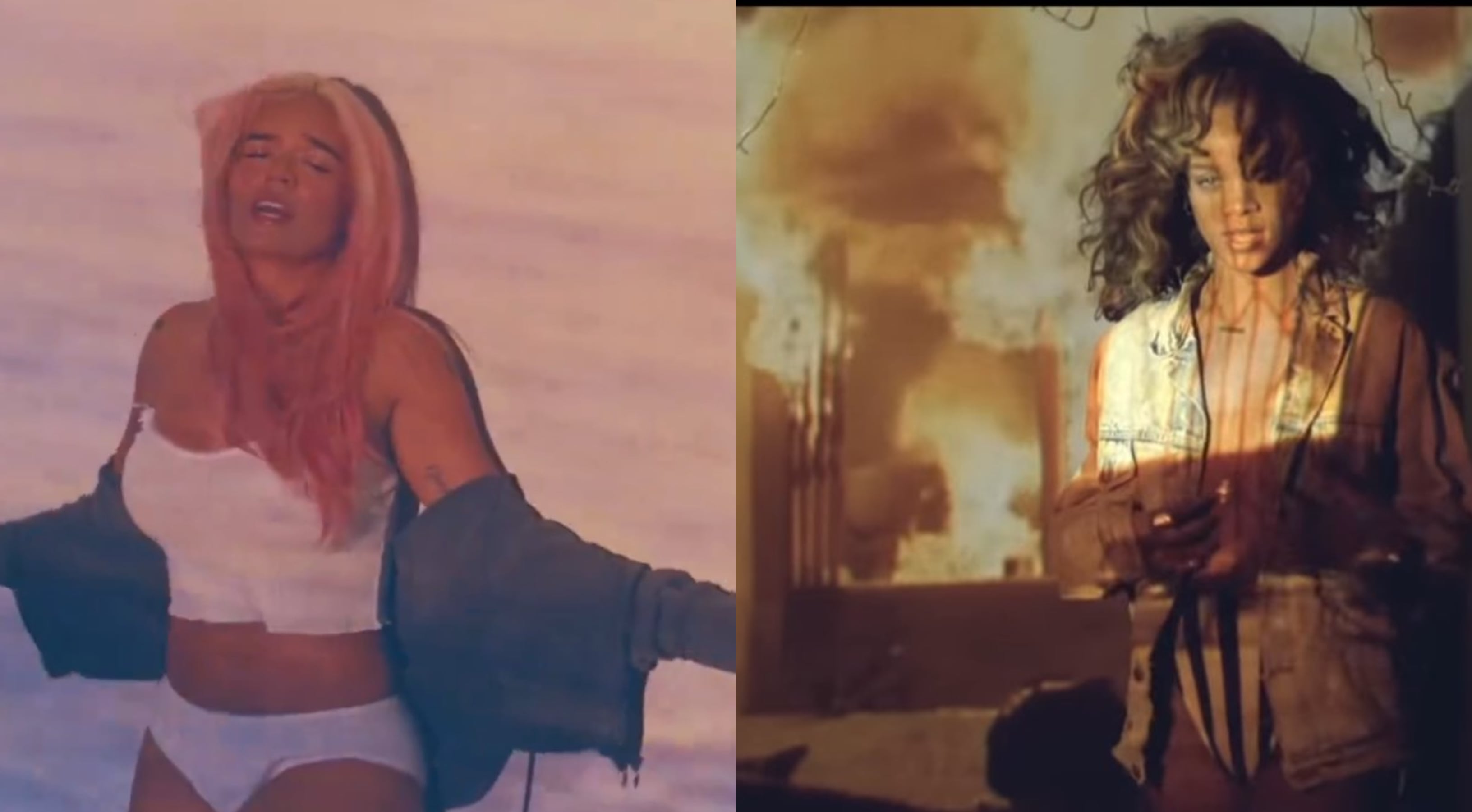 Karol G y Rihanna en &#039;Contigo&#039; y &#039;We found love&#039;