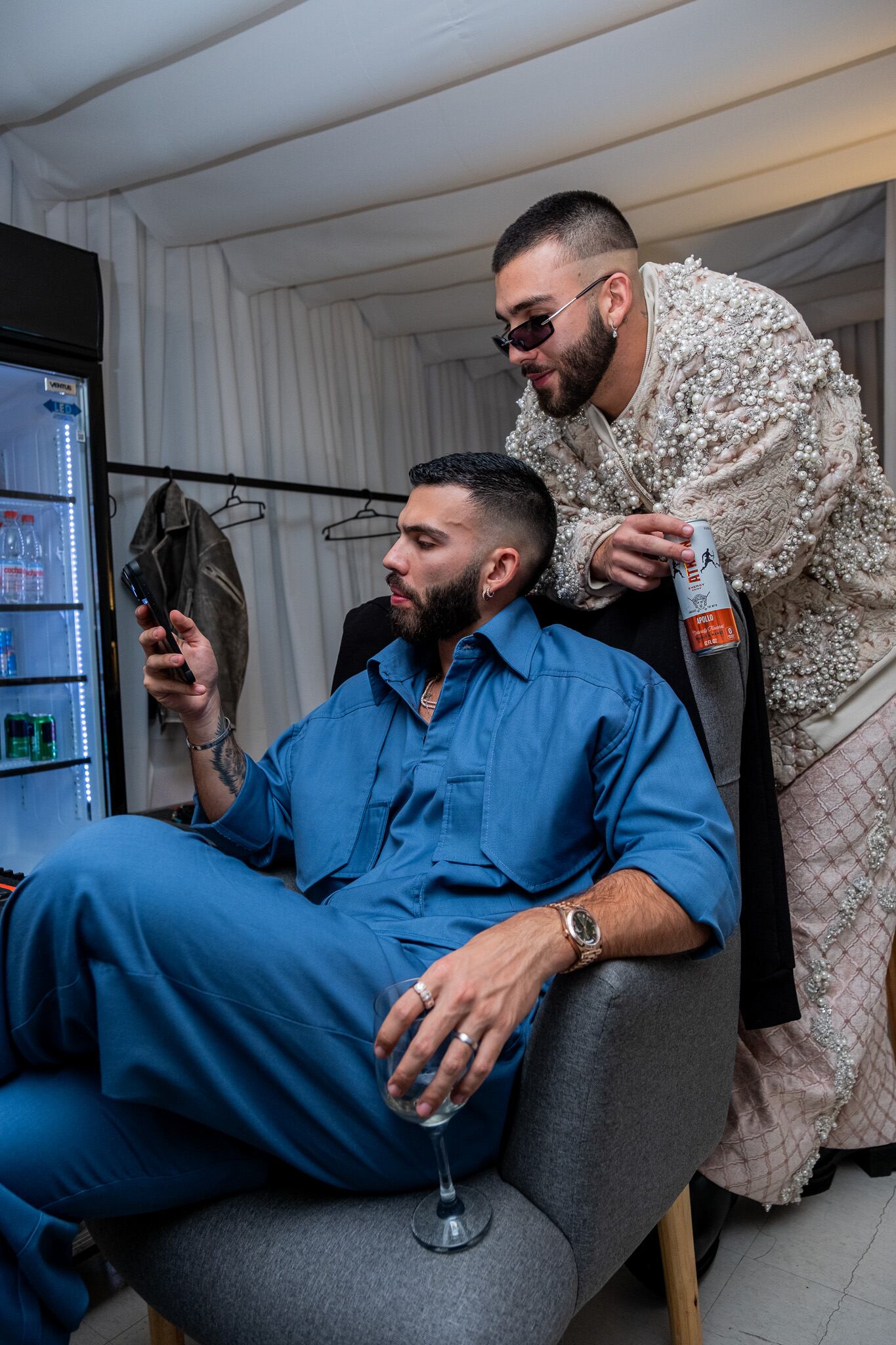 Julián y Manuel disfrutaron de una noche inolvidable.