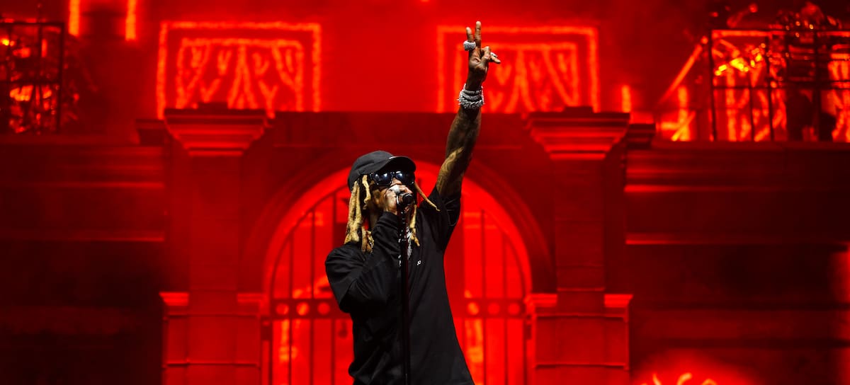 Lil Wayne actuando en Atlanta, Georgia, septiembre 2025