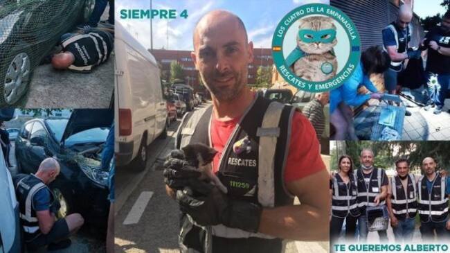 Alberto, el bombero fallecido.