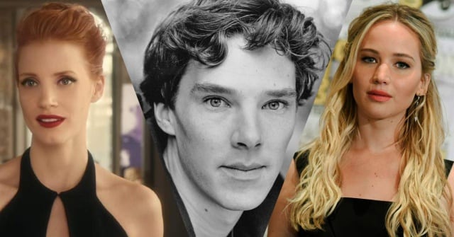 Jessica Chastain, Benedict Cumberbatch y Jennifer Lawrence