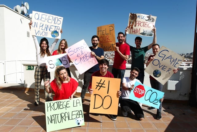 El equipo de Anda Ya, por un planeta vivo y contra el cambio climático.