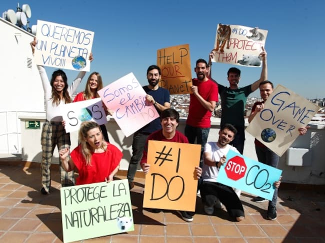 El equipo de Anda Ya, por un planeta vivo y contra el cambio climático.