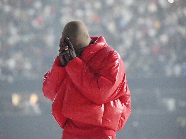 Kanye West en el evento de escucha de ‘DONDA by Kanye West’ en el Mercedes-Benz Stadium el 22 de julio de 2021 en Atlanta, Georgia. Kevin Mazur/Getty Images for Universal Music Group