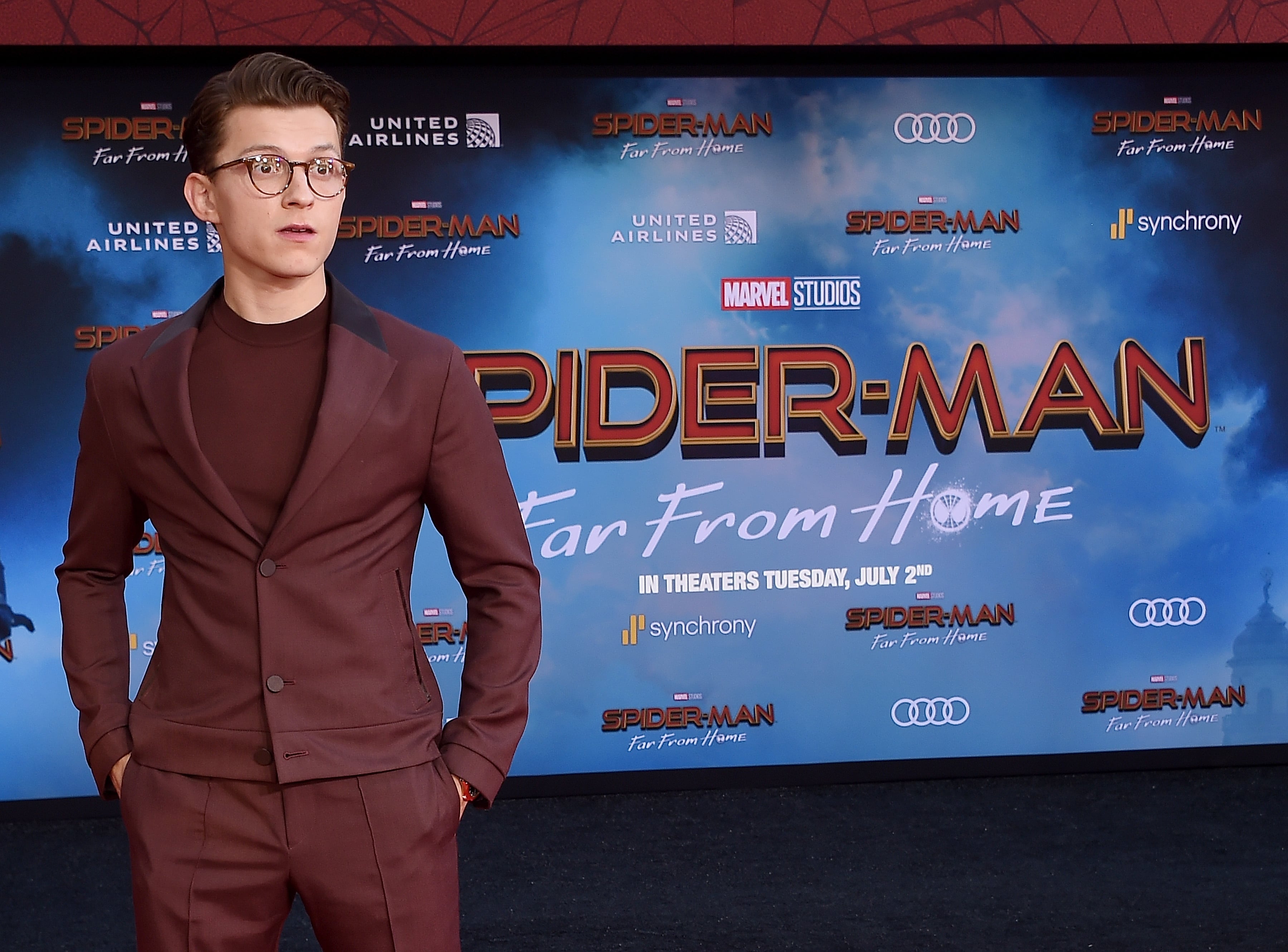 Tom Holland en la premiére en Hollywood de 'Spider-Man: Lejos de casa', en 2019. / Gregg DeGuire/WireImage