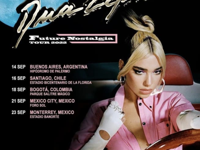 Dua Lipa en concierto en México, 21 y 23 de septiembre 2022, Ciudad de México y Monterrey