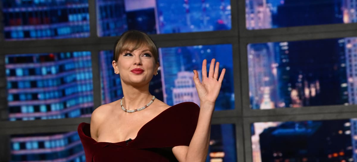 Taylor Swift, en 'The Late Show' de Stephen Colbert.