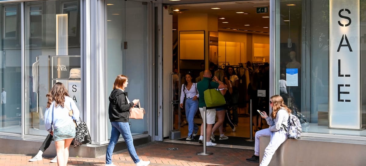 Fachada de la tienda de Zara