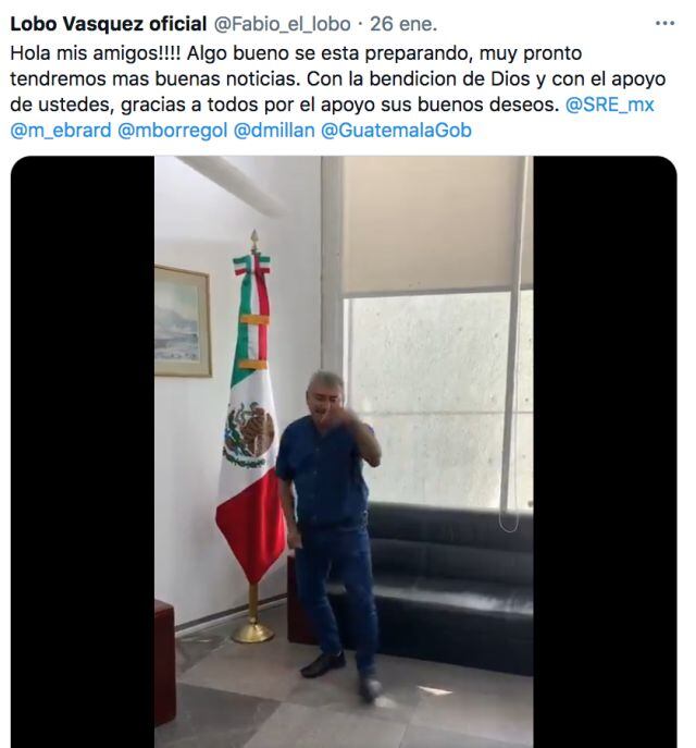 Lobo Vásquez visitará México