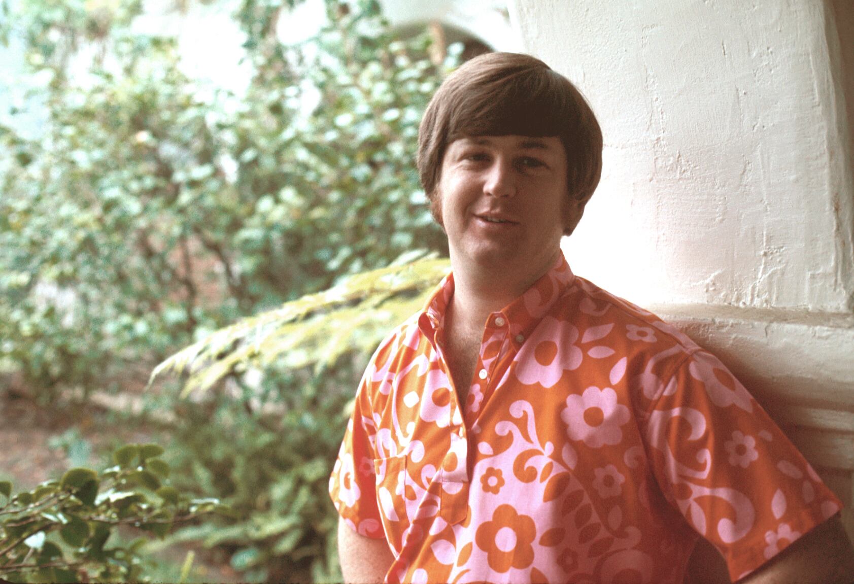 Brian Wilson de la banda The Beach Boys en 1968 en Los Angeles, California.