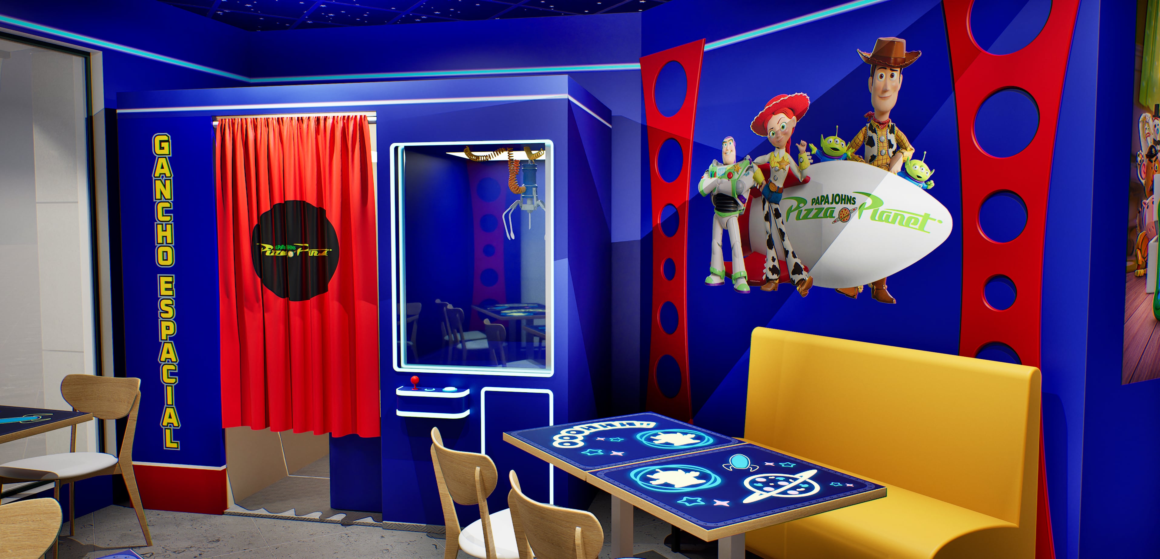 El Pizza Planet de Madrid. / Disney
