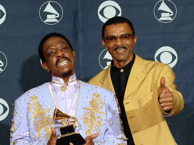 Ike Turner (izquierda) y su hijo Ike Turner Jr. (derecha) en los Grammy 2007