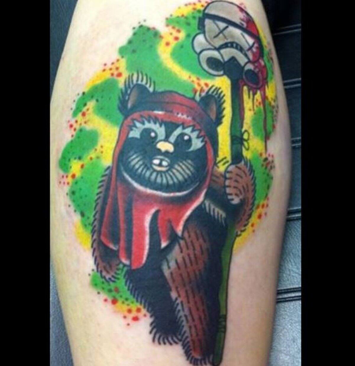 Un Ewok psicodélico