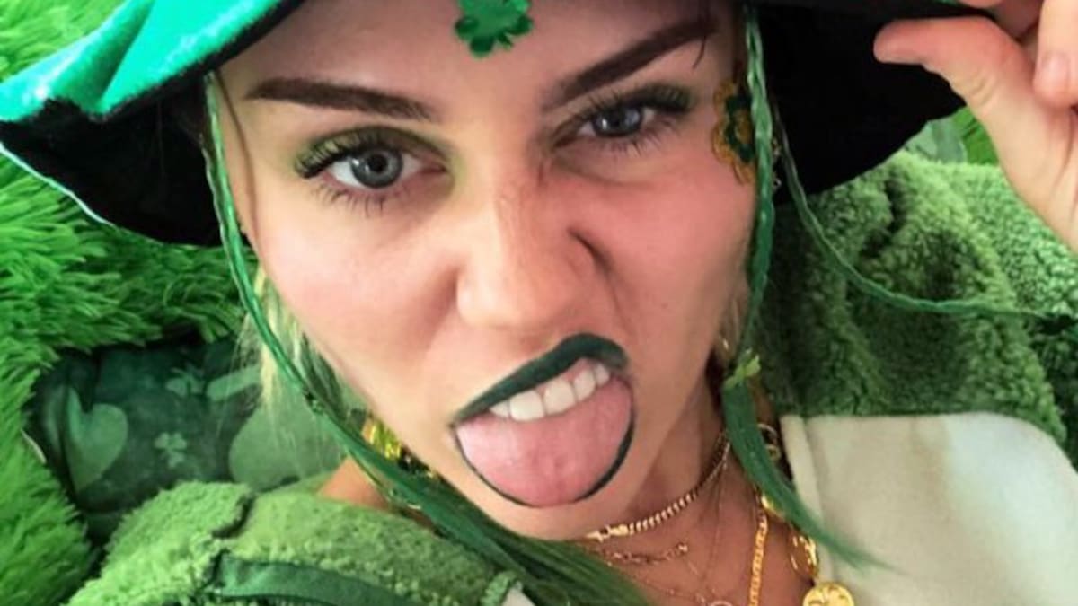 Miley Cyrus, la que más ‘desfasó’ en St. Patrick