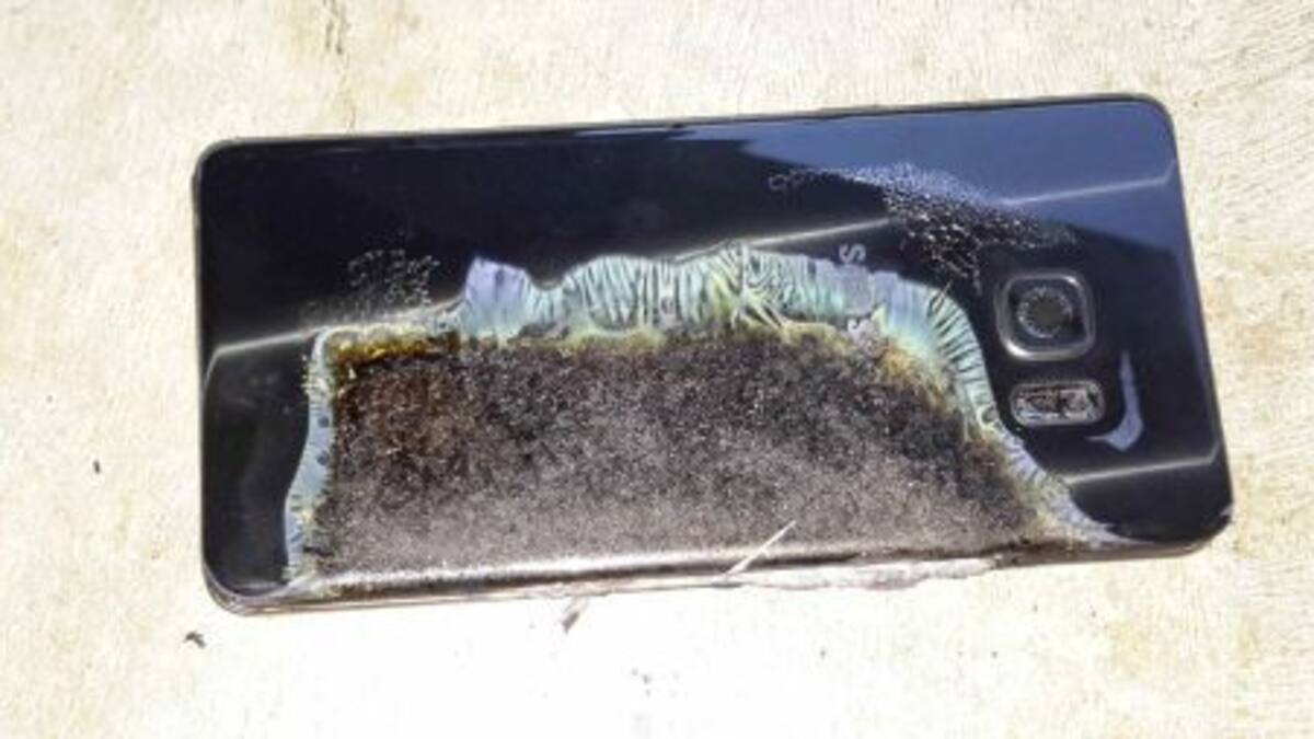 Mirá cómo explota un Samsung Galaxy Note 7