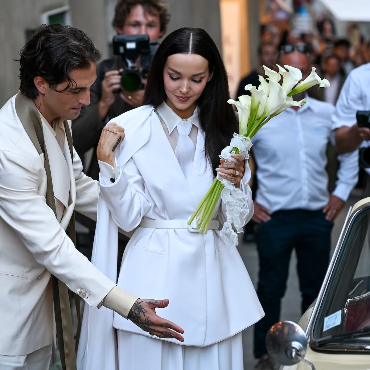 Damiano David y Dove Cameron nos abren el álbum de fotos de su boda: "Los mejores días de mi vida"