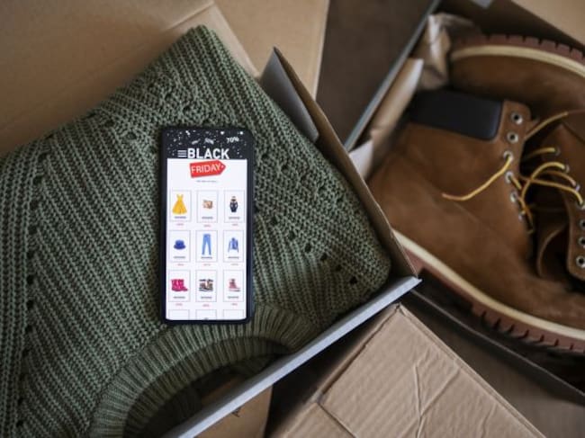 Cajas con las compras hechas del Black Friday.