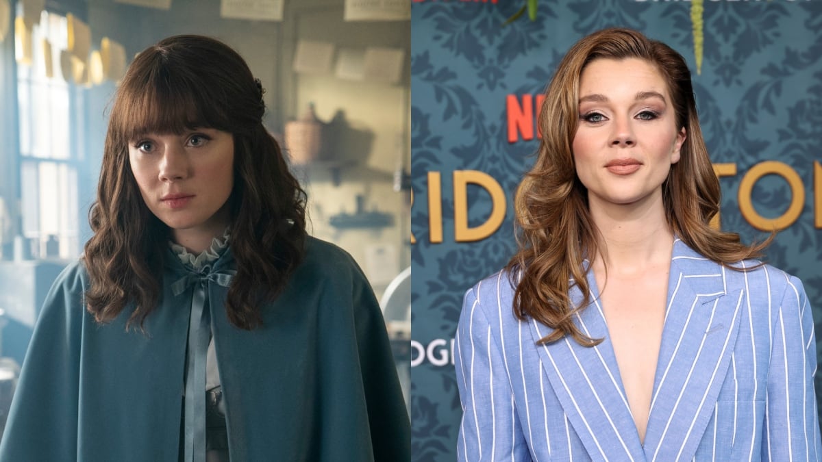 Claudia Jessie como Eloise Bridgerton - Getty y Netflix