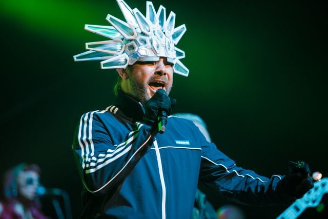 Jamiroquai durante un concierto en Brasil el 18 de diciembre de 2017.