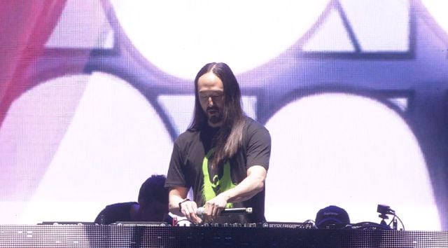 Steve Aoki en su show para el OhMyGol!.