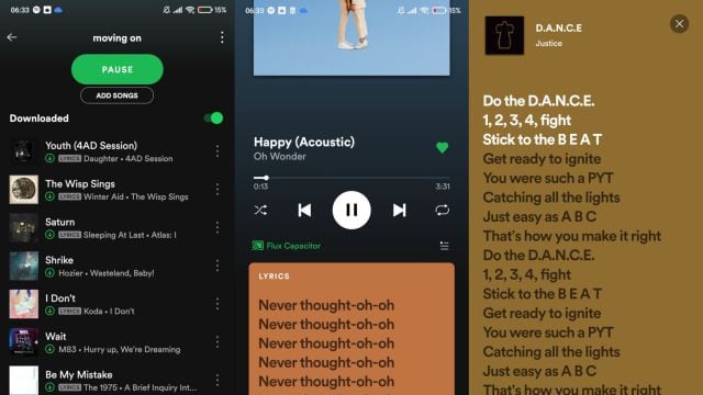 Spotify añade letras a las canciones