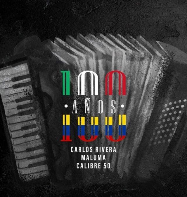 Escucha &quot;100&quot; años de Carlos Rivera, Maluma y Calibre 50