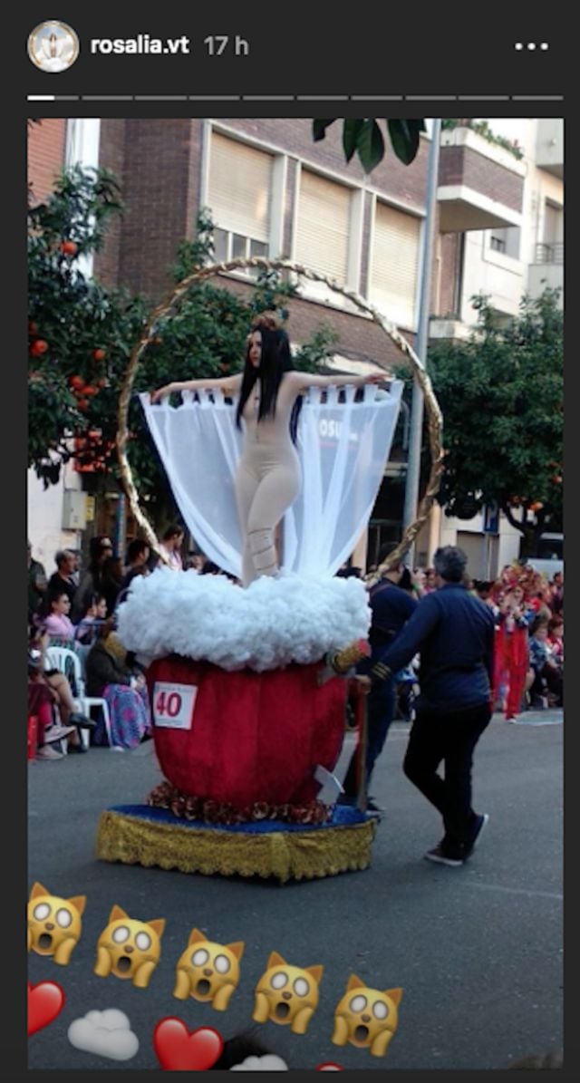 Disfraz de Rosalía en carnaval.