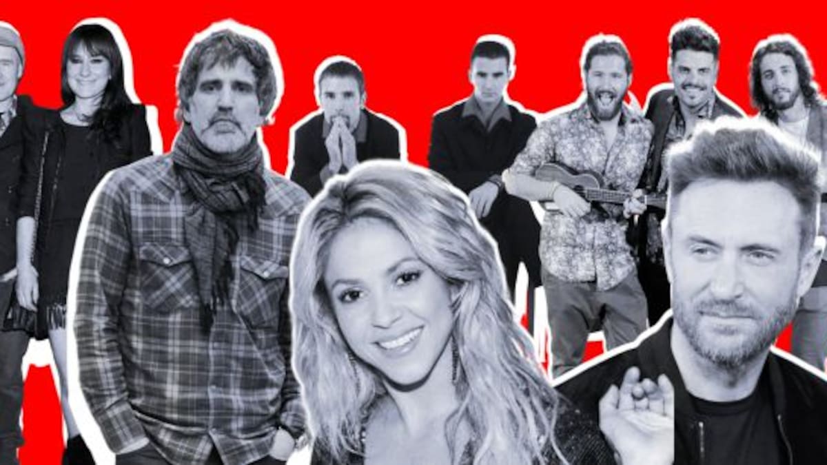 Mikel Erentxun, Amaral, OBK: números 1 en español esta semana en años anteriores