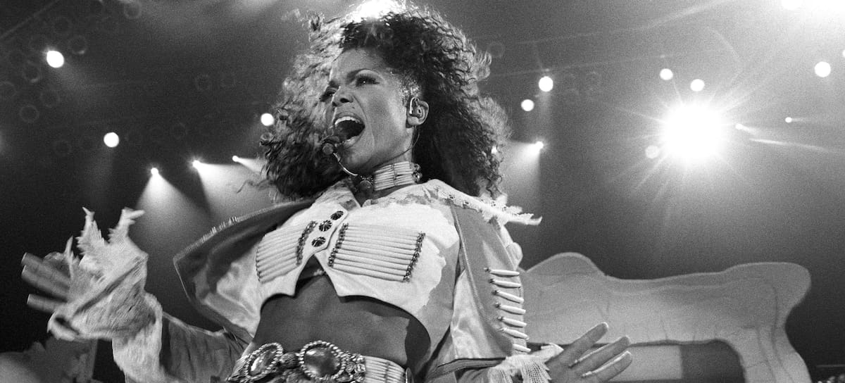 Janet Jackson en su concierto en Rotterdam (Países Bajos) el 21 de marzo de 1995