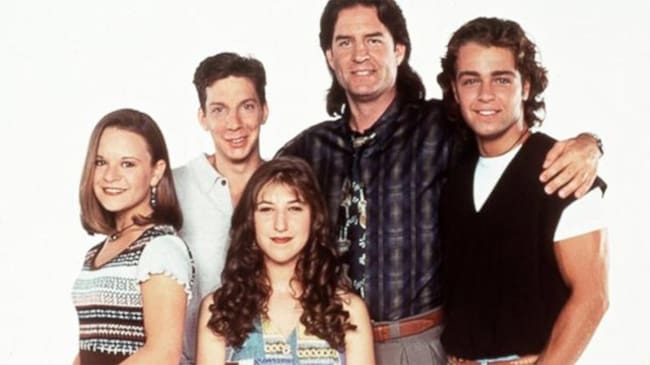 El reparto de 'Blossom' durante la emisión de la serie