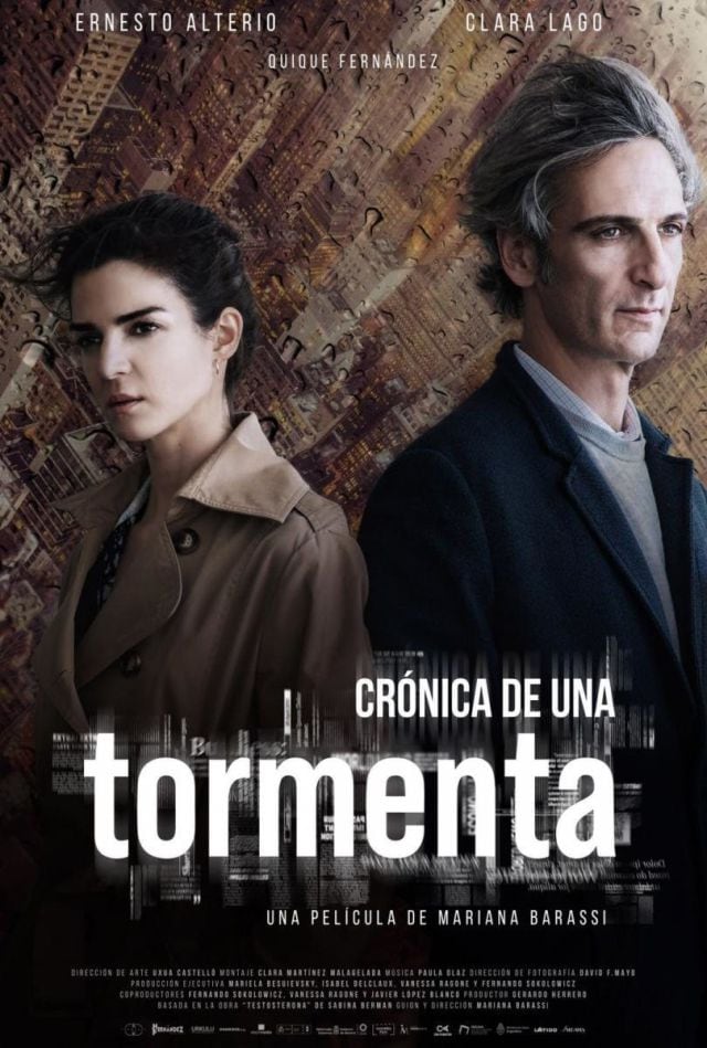 Clara Lago (i) y Ernesto Alterio (d) en el cartel de &#039;Crónica de una tormenta&#039;