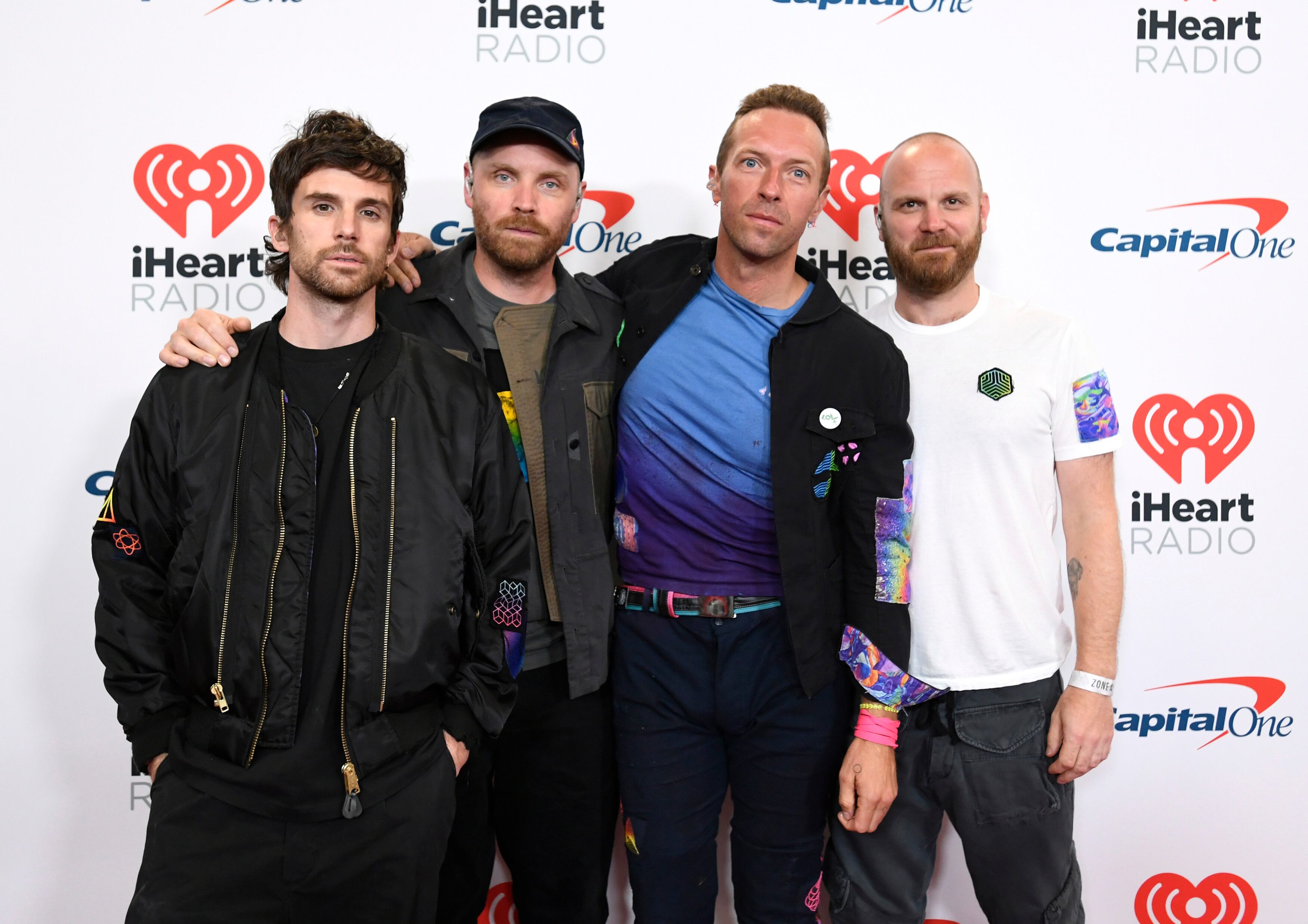 Guy Berryman, Jonny Buckland, Chris Martin y Will Champion en 2021.