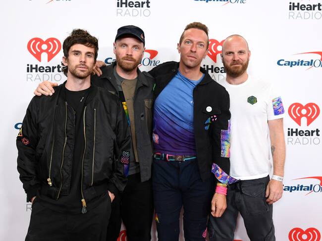 Guy Berryman, Jonny Buckland, Chris Martin y Will Champion en 2021.