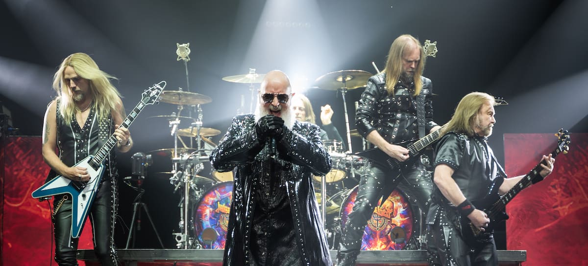 Judas Priest durante un concierto en el OVO Hydro, en Glasgow, Escocia, el 11 de marzo de 2024.