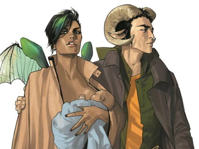 Alana y Marko, protagonistas de Saga.