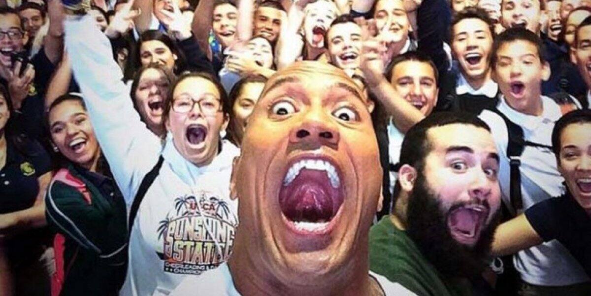 The Rock y la selfie con sus fans