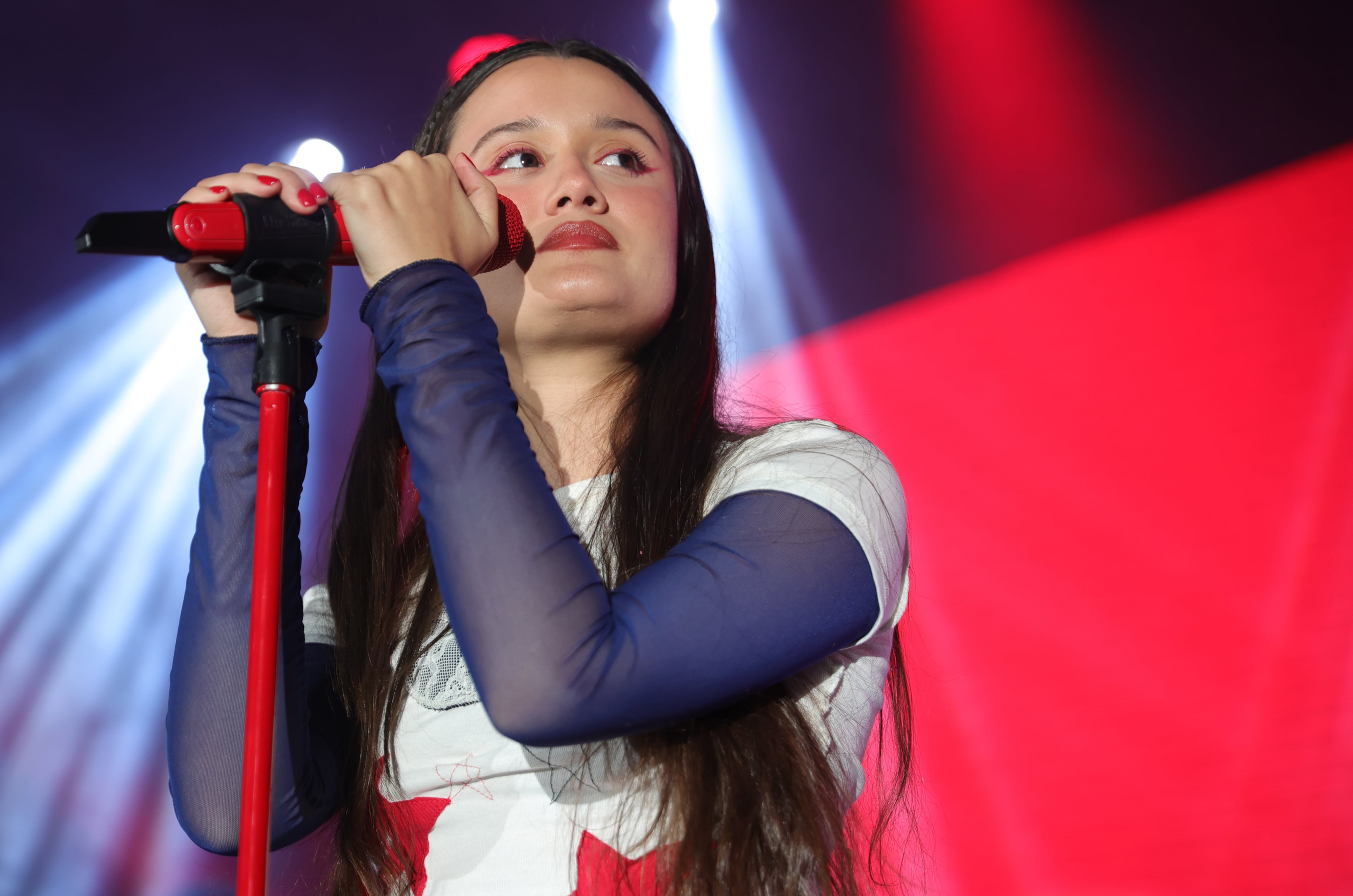 Joaquina durante su concierto en el Auditorio Nacional de México