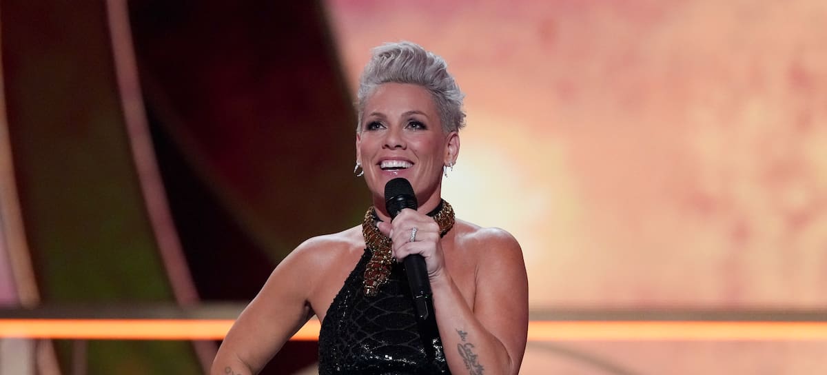 P!nk en la 79ª edición de los premios Tony en el Radio City Music Hall de Nueva York.