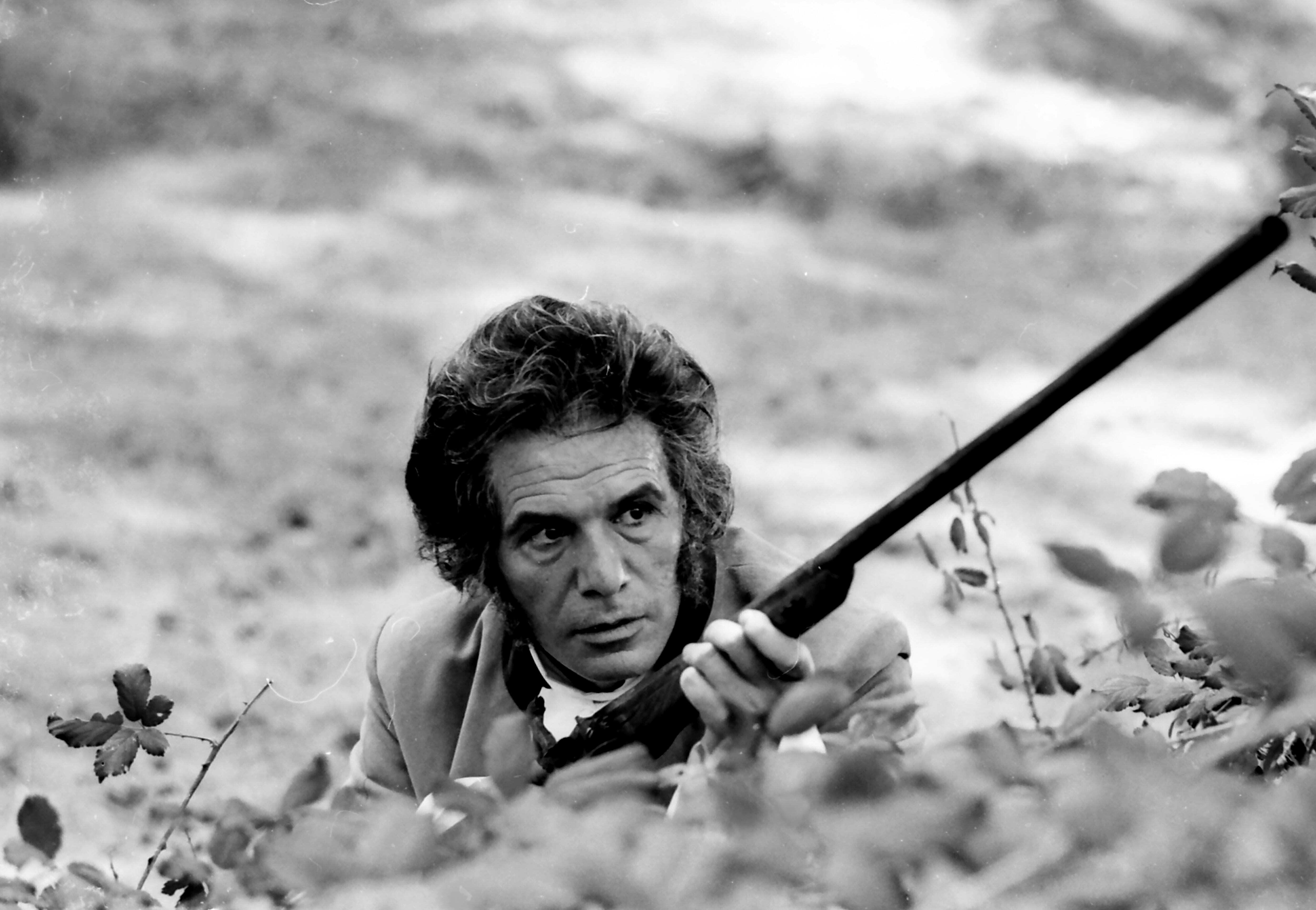 Francisco Rabal, en el rodaje de 'Goya'