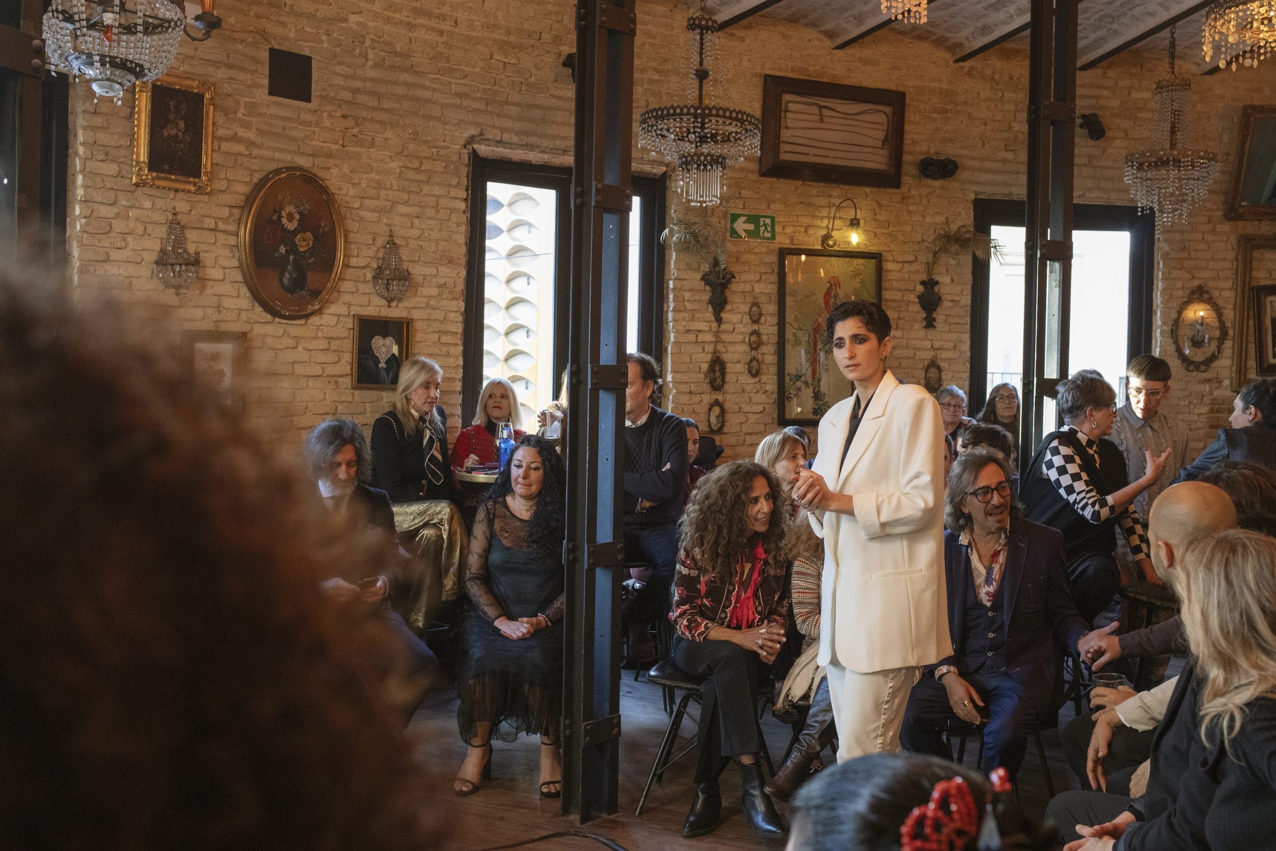 Alba Flores durante el rodaje de 'Flores para Antonio'