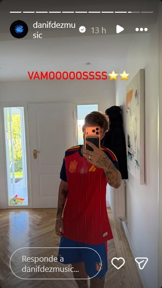Dani Fernández apoya a la Roja en la final del Mundial 2026.