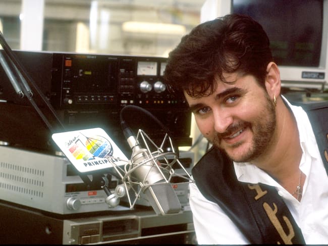 Fernandisco, locutor de LOS40 en 1989.