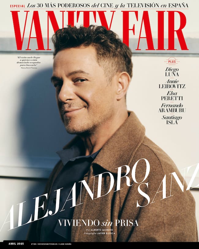 Alejandro Sanz es la portada del nuevo número de la revista Vanity Fair.