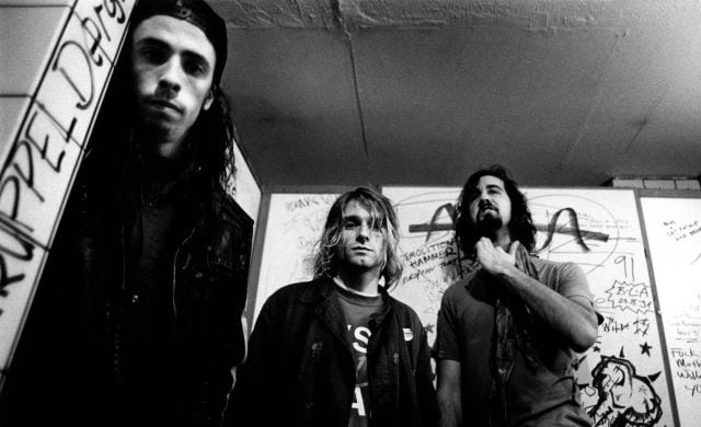 Nirvana de gira en Alemania, Dave Grohl, Kurt Cobain y Krist Novoselic | Foto: Paul Bergen / Redferns - Getty Image