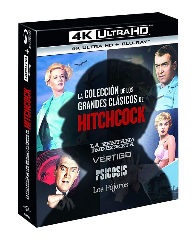 Imagen del pack en 4K de &#039;La colección de los grandes clásicos de Hitchcock&#039;