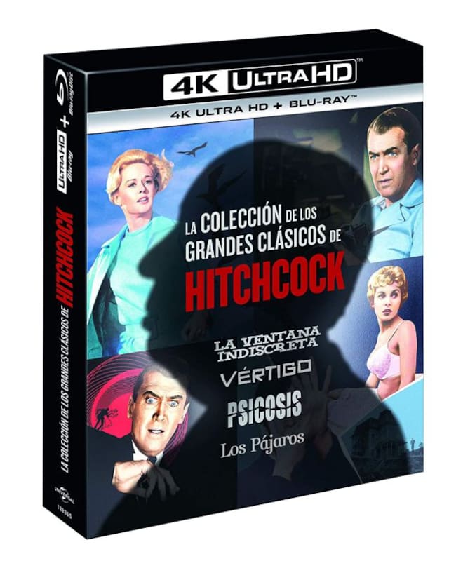 Imagen del pack en 4K de 'La colección de los grandes clásicos de Hitchcock'
