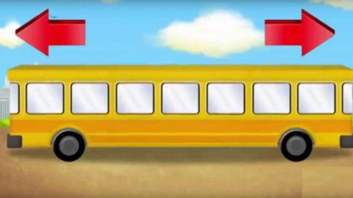 ¿Para qué lado avanza el bus?