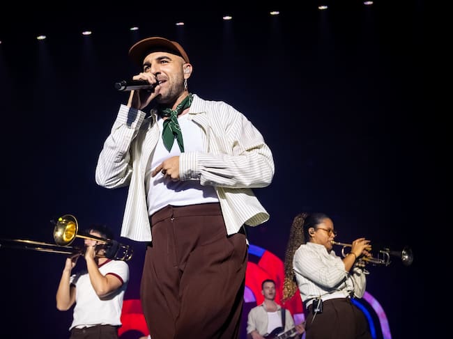 MADRID, SPAIN - DECEMBER 17: Nil Moliner performs in concert at Movistar Arena on December 17, 2025 in Madrid, Spain. (Photo by Aldara Zarraoa/Getty Images)