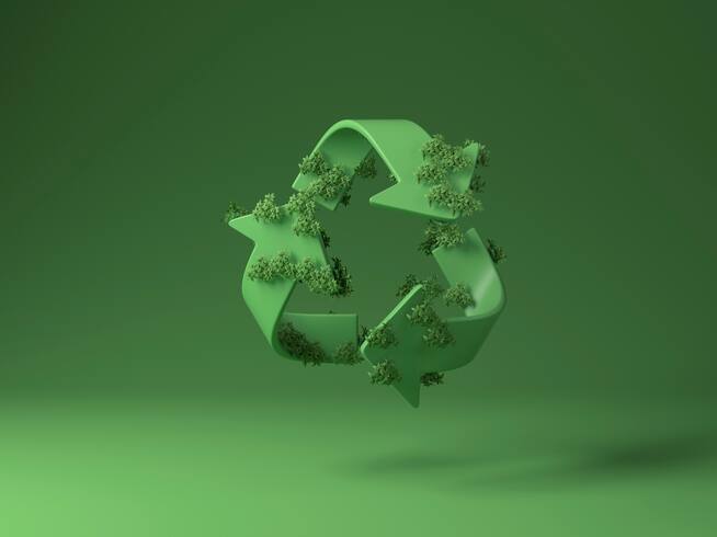 El reciclaje es una parte esencial de la economía circular.