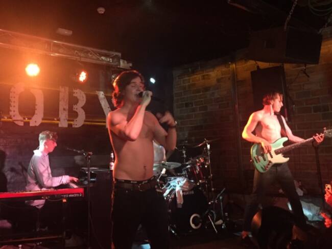 Lukas Graham, durante su showcase en Madrid.